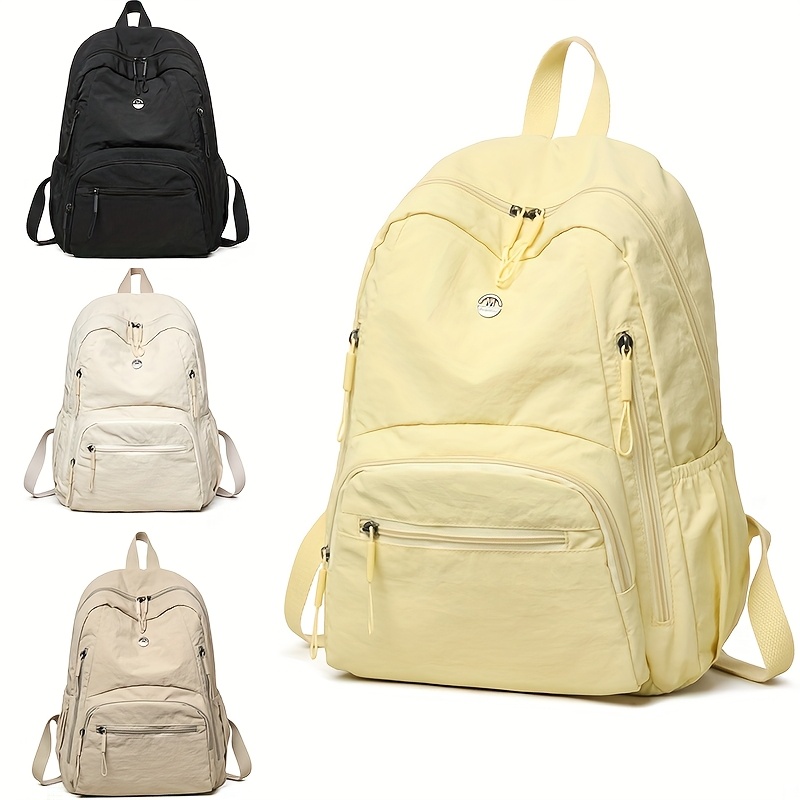 Fashion Backpack Women - Jednolity kolor, prosty i modny design,
