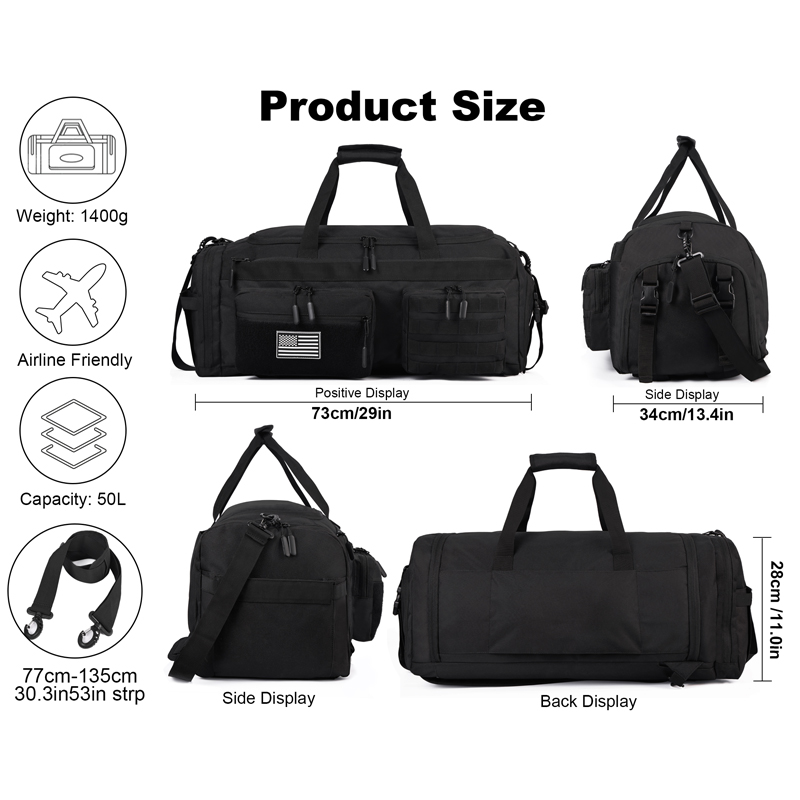 Torba podróżna 3 w 1 LHI 50L,  – Urban Backpack Tactical recenzja i cena